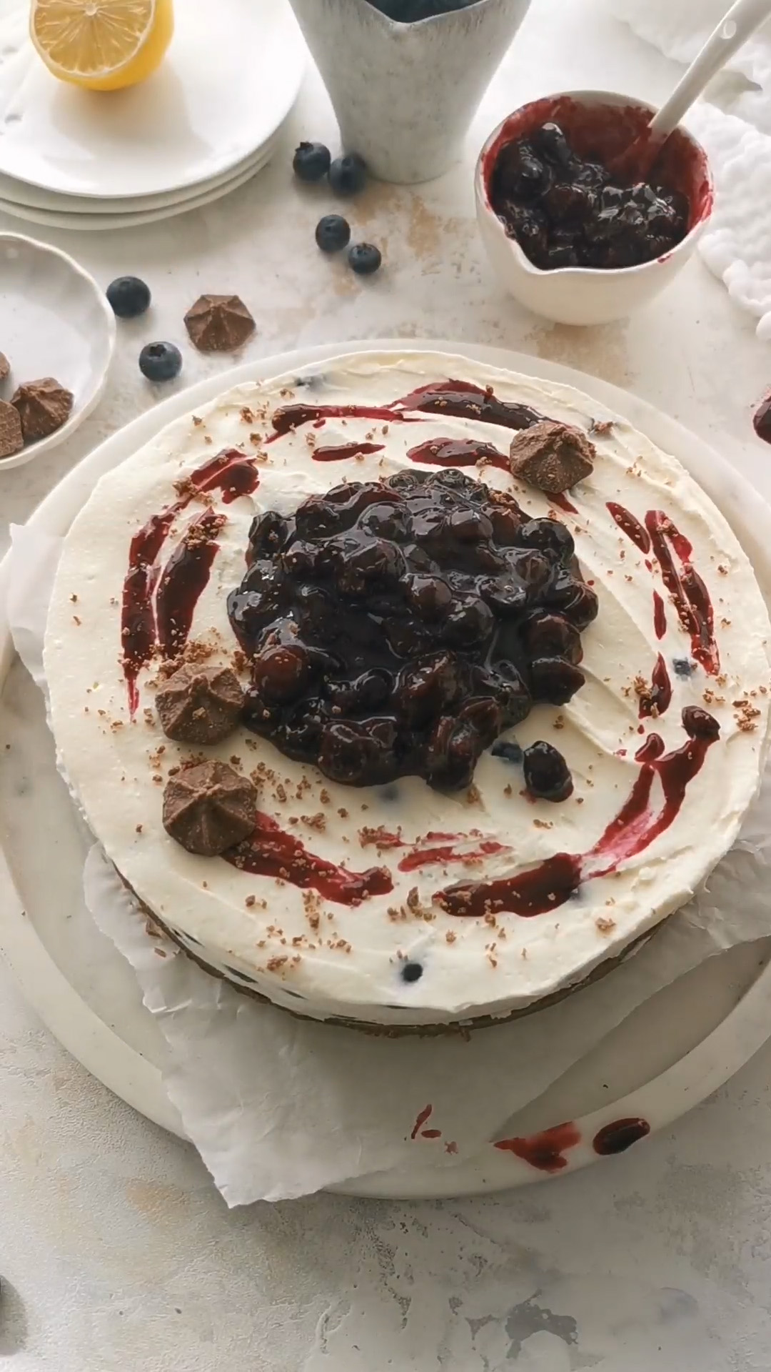 BLAUBEER CHEESECAKE